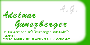 adelmar gunszberger business card